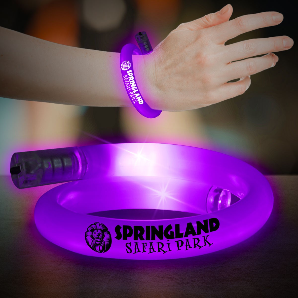 Flashing Coil Tube Bracelets