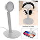 Vanity Light Wireless Charger With Headphone Stand