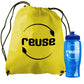Non Woven Drawstring Backpack and Bottle