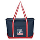 LARGE COTTON CANVAS ADMIRAL TOTE BAG WITH TACKLE TWILL PATCH