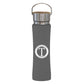 25 OZ. HAMPTON STAINLESS STEEL BOTTLE WITH BAMBOO LID
