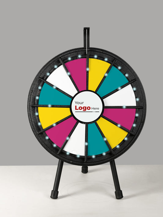 12-slot Tabletop Classic Prize Wheel with Lights