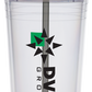 24 Oz. Carnival Cup w/Color Straw & Clear Lid