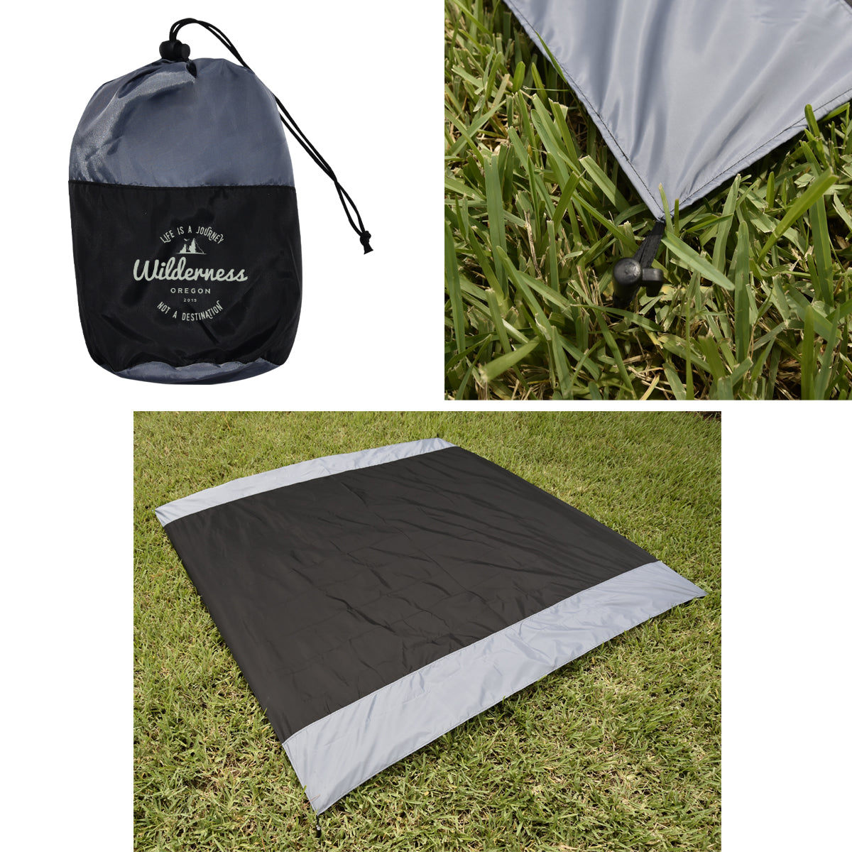 SIT TIGHT PICNIC BLANKET WITH STAKES