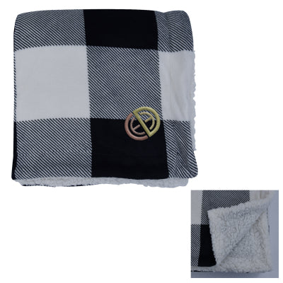 BUFFALO PLAID SHERPA BLANKET