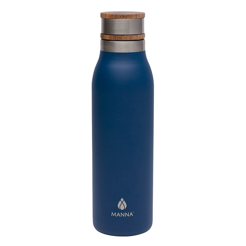 MANNA 18 OZ. ASCEND STAINLESS STEEL WATER BOTTLE W/ ACACIA LID