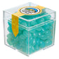 CANDY CUBE SHAPED ACRYLIC CONTAINER WITH CANDY