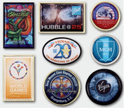 1" Round USA Printed Rush Photo Lapel Pin (4 Days)