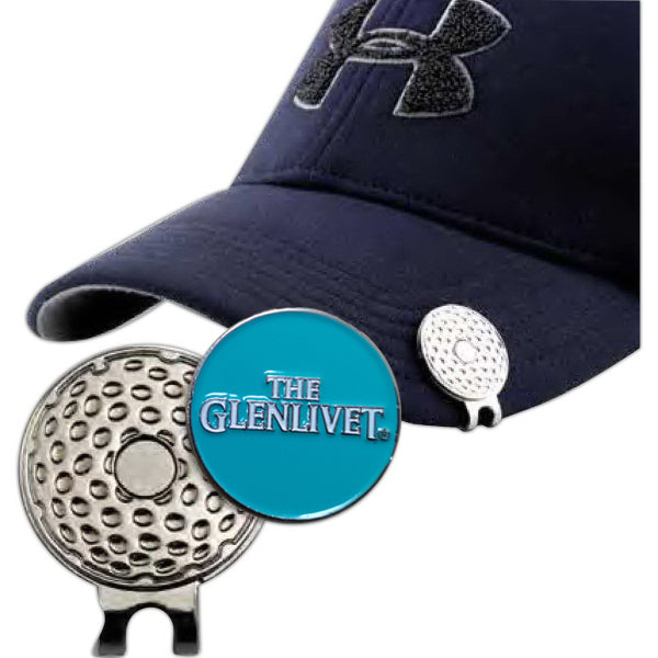 Golf Hat Clip with Ball Marker