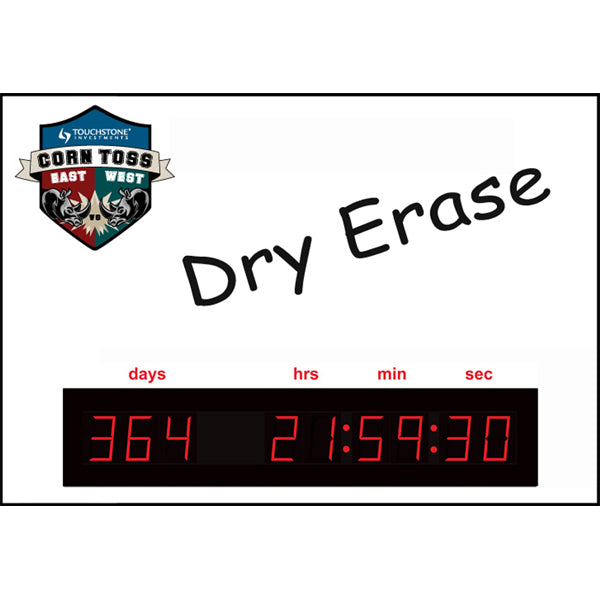 Dry Erase Countdown Timer Sign