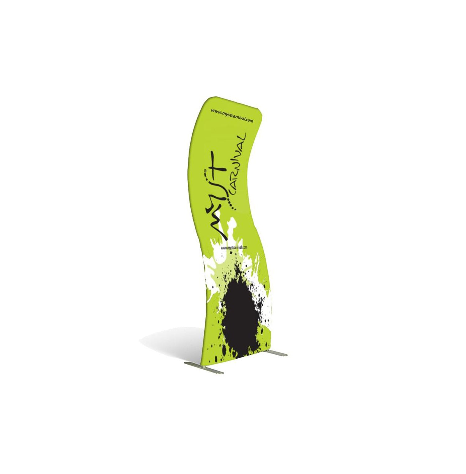 S-Shaped Fabric Banner Stand