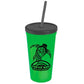 24 oz. Stadium Cup with Straw and Lid