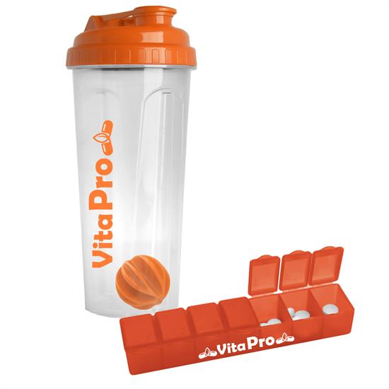 24 Oz Endurance Tumbler With 7-Day Pill Case