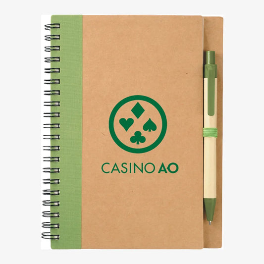 5" x 7" Eco Spiral Notebook with Pen