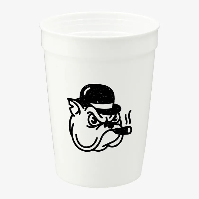 Logo Solid Stadium Cups (12 Oz.)