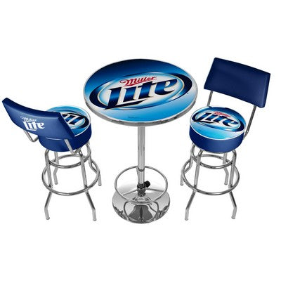 Game Room Combo - 2 Bar Stools w/ Back & Table