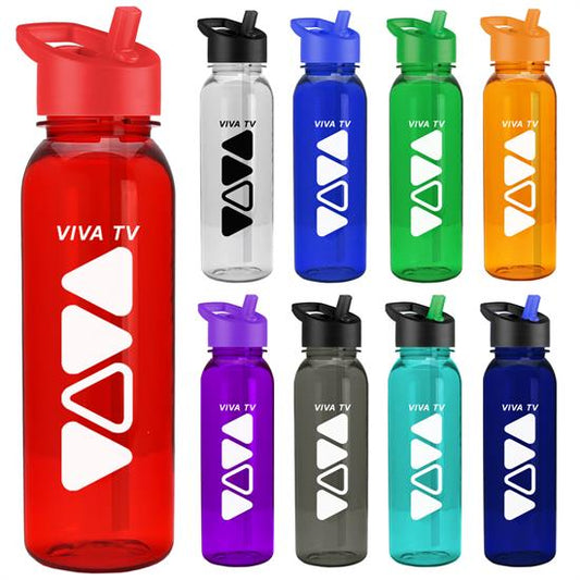 The Outdoorsman 24 oz. Tritan™ Sports Bottle - Flip Straw Handle Lid